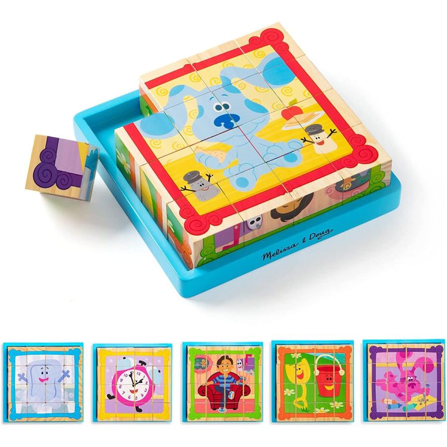 メリッサ&ダグ おもちゃ 知育玩具 000772330077 Melissa & Doug Blue's Clues & You! Wooden Cube Puzz_5