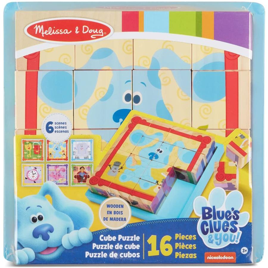 メリッサ&ダグ おもちゃ 知育玩具 000772330077 Melissa & Doug Blue's Clues & You! Wooden Cube Puzz_7