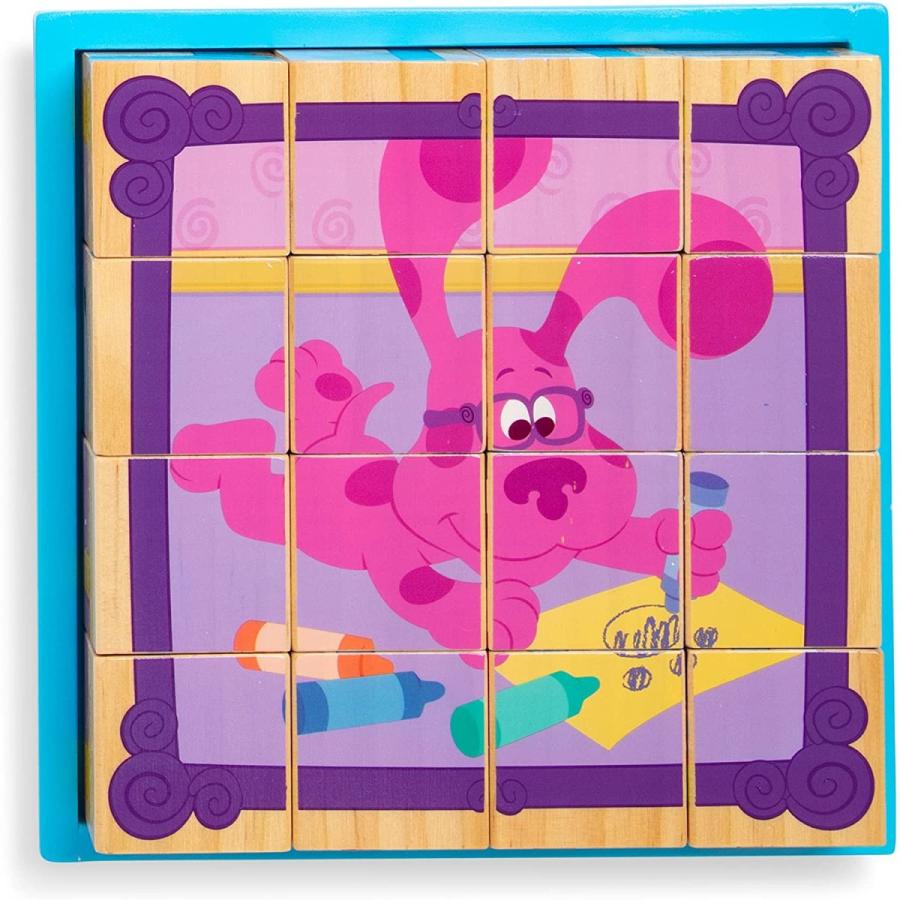 メリッサ&ダグ おもちゃ 知育玩具 000772330077 Melissa & Doug Blue's Clues & You! Wooden Cube Puzz_8