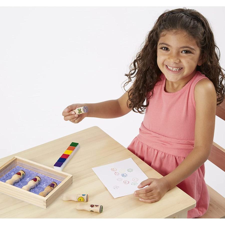 メリッサ\u0026ダグ おもちゃ 知育玩具 2407 Melissa \u0026 Doug Happy Handles Wooden Stamp Set: 6 Stamps and_1