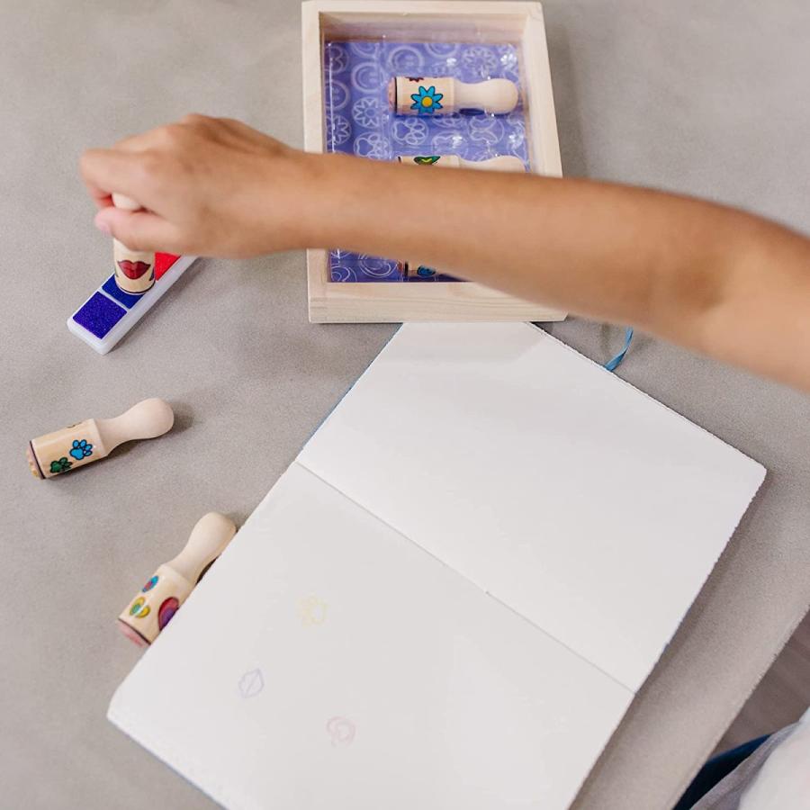 メリッサ\u0026ダグ おもちゃ 知育玩具 2407 Melissa \u0026 Doug Happy Handles Wooden Stamp Set: 6 Stamps and_6