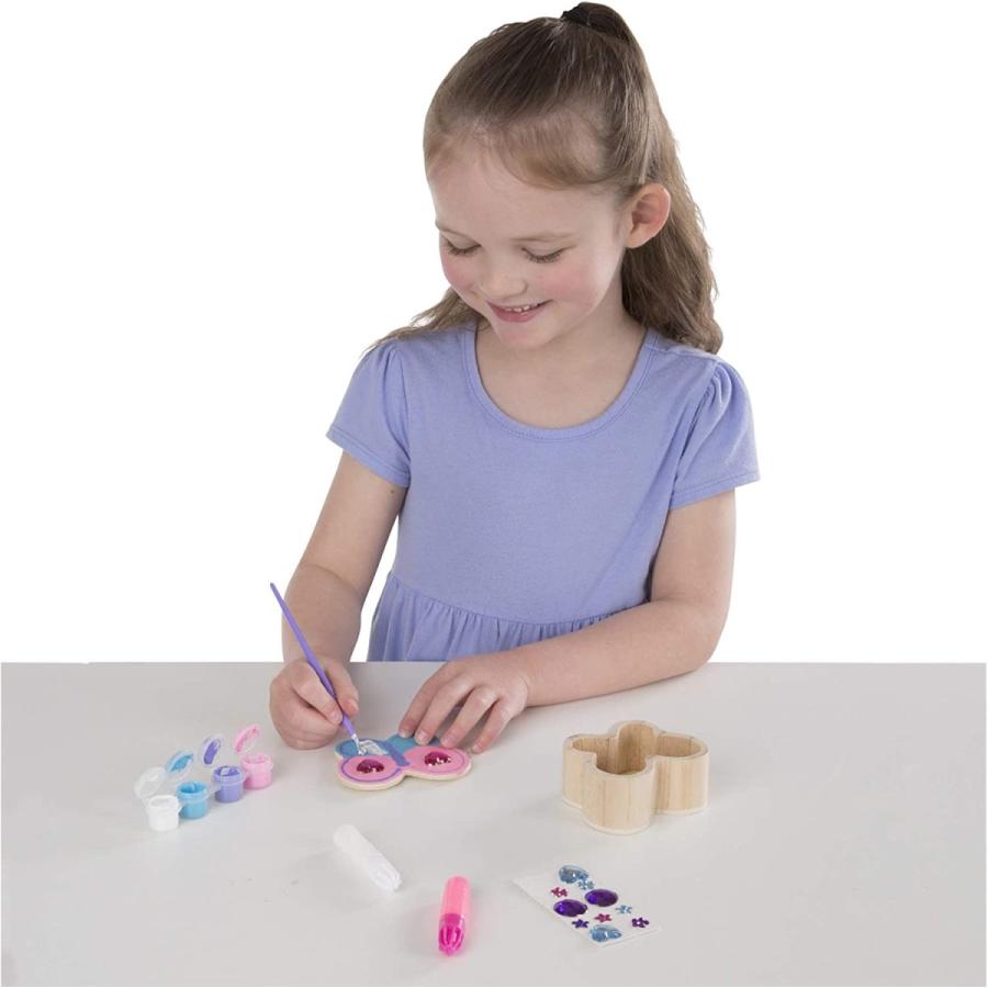 メリッサ&ダグ おもちゃ 知育玩具 8853 Melissa & Doug Created by Me! Butterfly Box Wooden Craft Ki_4