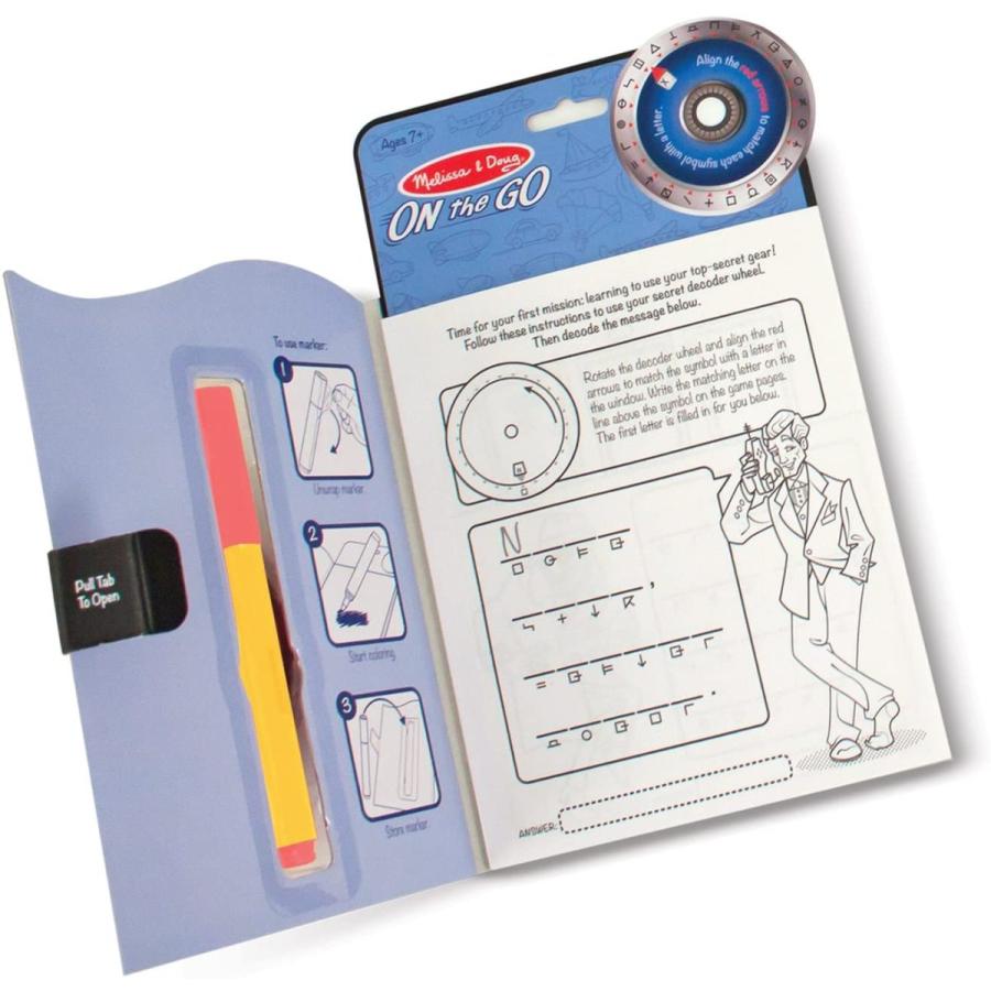 メリッサ&ダグ おもちゃ 知育玩具 5248 Melissa & Doug On The Go Spy Mystery Secret Decoder Book wi_1
