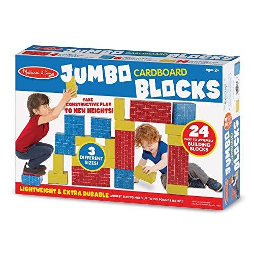 メリッサ&ダグ おもちゃ 知育玩具 2783 Melissa & Doug Extra-Thick Cardboard Building Blocks - 24 B