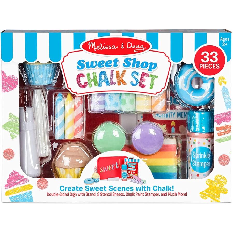 買取評価 メリッサ&ダグ おもちゃ 知育玩具 30623 Melissa & Doug Sweet Shop Multi-Colored Chalk and Holders