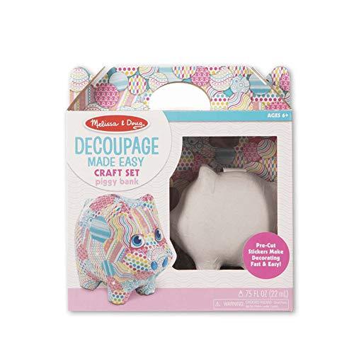 メリッサ&ダグ おもちゃ 知育玩具 30106 Melissa & Doug Decoupage Made Easy - Piggy Bank