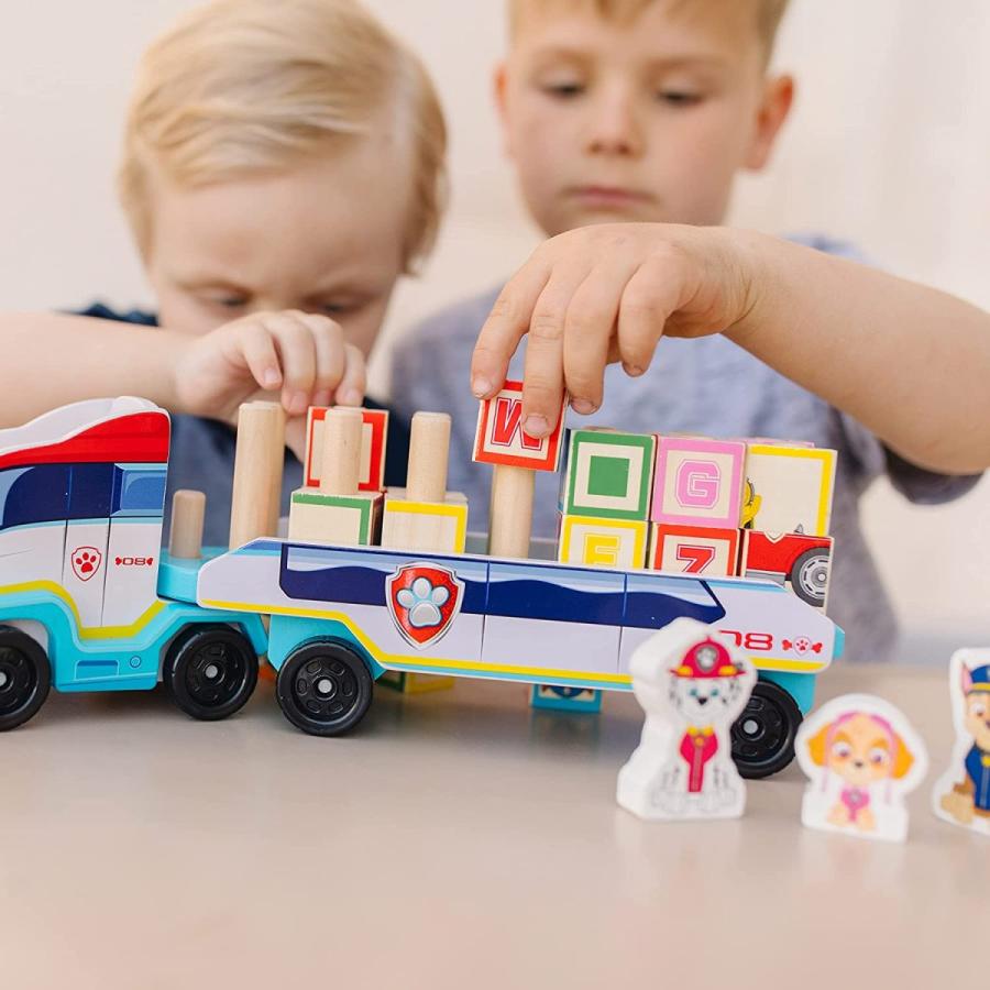 メリッサ&ダグ おもちゃ 知育玩具 33272 Melissa & Doug PAW Patrol Wooden ABC Block Truck (33 Piece_1