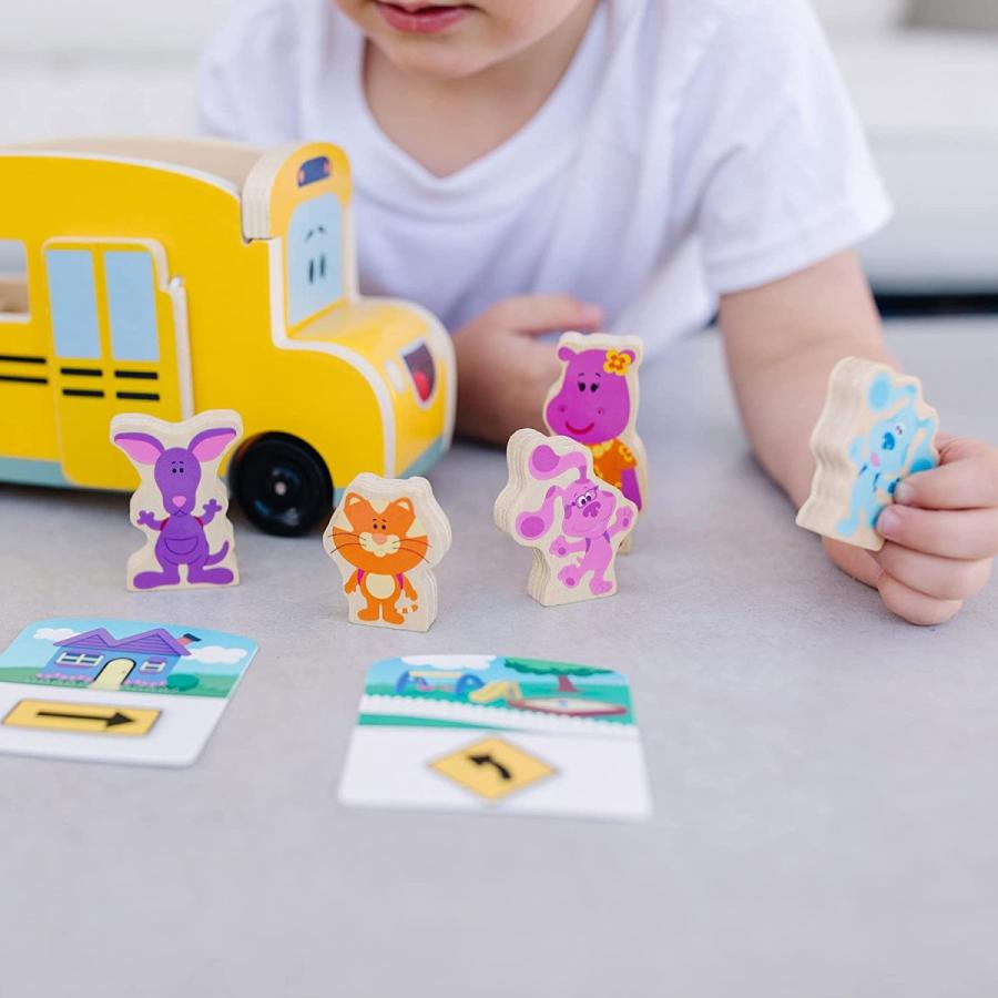 メリッサ&ダグ おもちゃ 知育玩具 33011 Melissa & Doug Blue's Clues & You! Wooden Pull-Back School_1