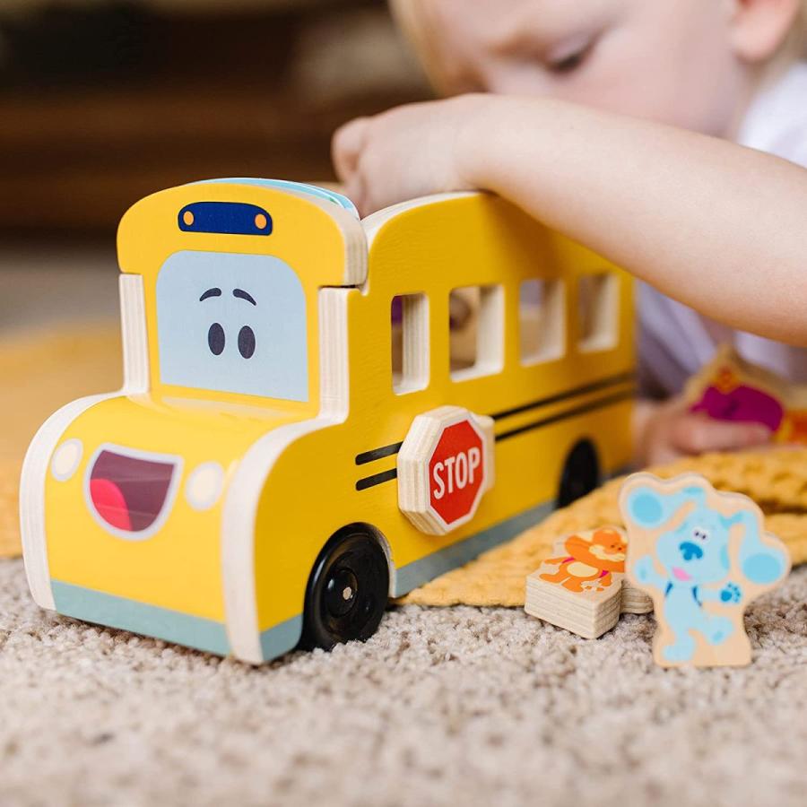 メリッサ&ダグ おもちゃ 知育玩具 33011 Melissa & Doug Blue's Clues & You! Wooden Pull-Back School_2