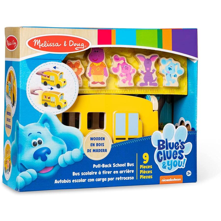 メリッサ&ダグ おもちゃ 知育玩具 33011 Melissa & Doug Blue's Clues & You! Wooden Pull-Back School_7