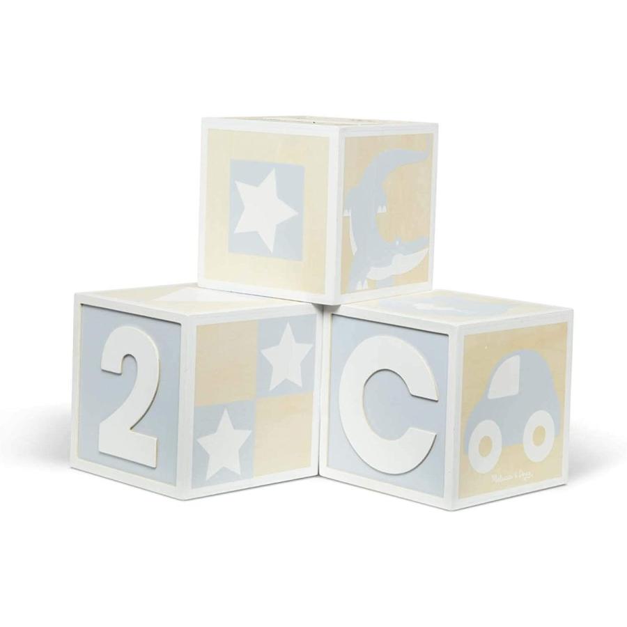 メリッサ\u0026ダグ おもちゃ 知育玩具 30542 Melissa \u0026 Doug Jumbo ABC-123 Blocks - Naturalの画像
