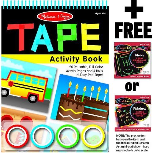 メリッサ&ダグ おもちゃ 知育玩具 BCC9M1944 Melissa & Doug Tape Activity Book & 1 Scratch Art Mini