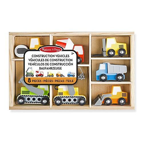 メリッサ&ダグ おもちゃ 知育玩具 000772131803 Melissa & Doug Wooden Construction Site Vehicles wi