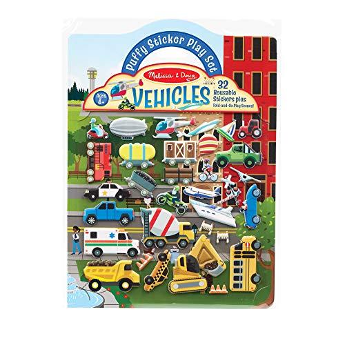 メリッサ&ダグ おもちゃ 知育玩具 40522 Melissa & Doug 40522 Reusable Puffy Stickers-Vehicles | Ac