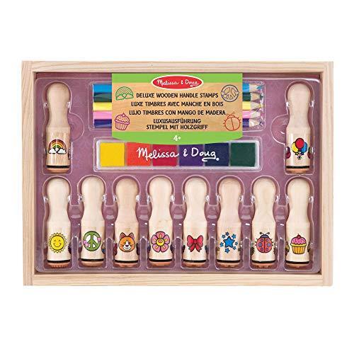 メリッサ&ダグ おもちゃ 知育玩具 12306 Melissa & Doug Wooden Handle Stamps - Deluxe | Arts & Craf