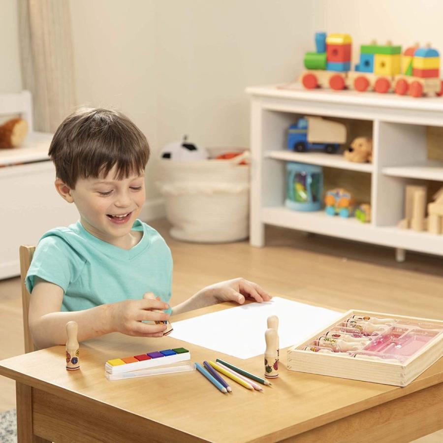 メリッサ&ダグ おもちゃ 知育玩具 12306 Melissa & Doug Wooden Handle Stamps - Deluxe | Arts & Craf_1