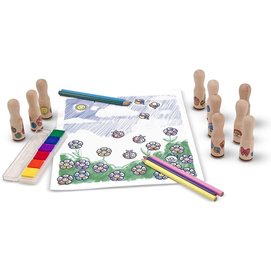 メリッサ&ダグ おもちゃ 知育玩具 12306 Melissa & Doug Wooden Handle Stamps - Deluxe | Arts & Craf_4