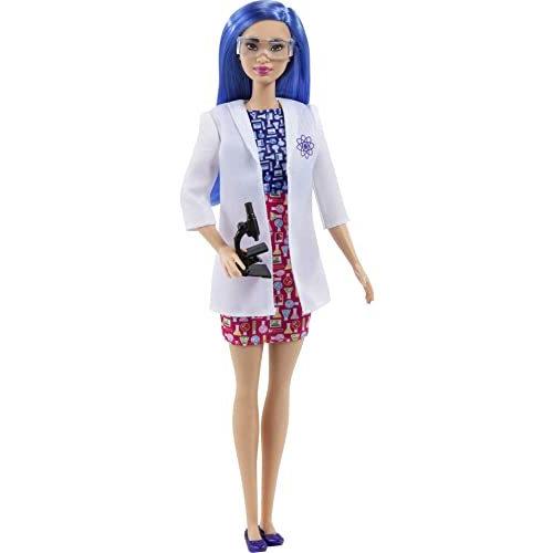 バービー バービー人形 HCN11 Barbie Scientist Doll (12 inches), Blue Hair, Color Block Dress, Lab Coa