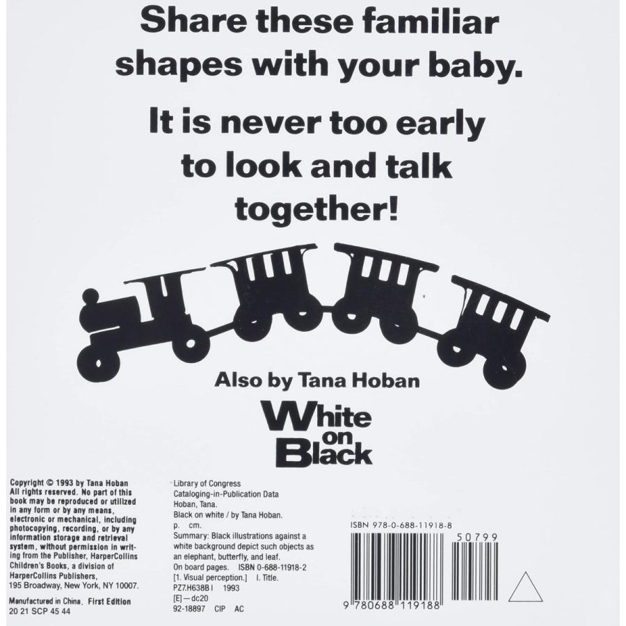 海外製絵本 知育 英語 Black On White 外国の絵本