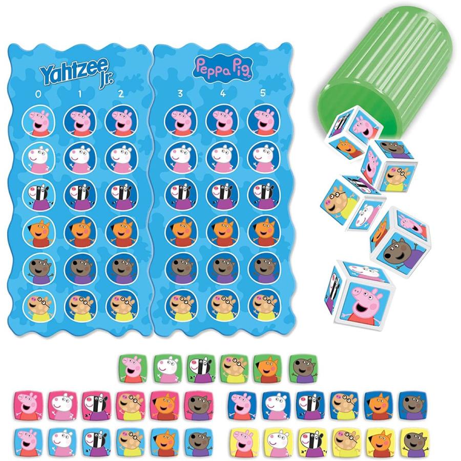 ボードゲーム 英語 アメリカ F3194 Hasbro Gaming Yahtzee Jr.: Peppa Pig Edition Board Game for Kids_1