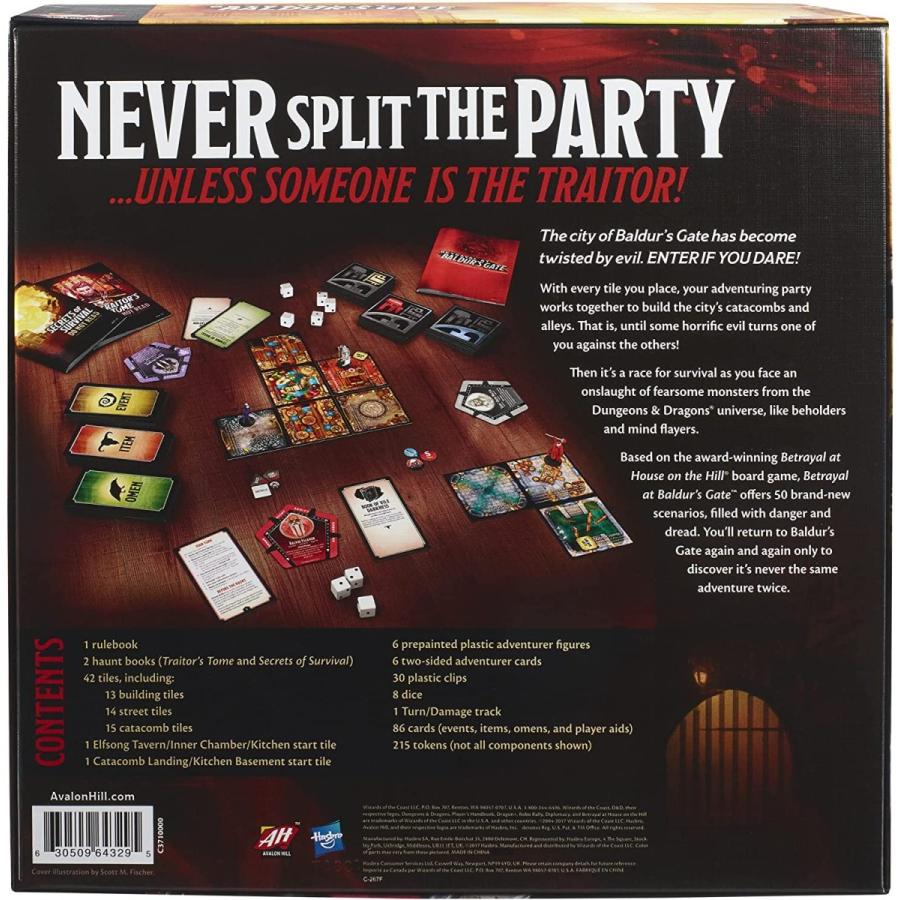 さらに送料無料 ボードゲーム 英語 アメリカ F3146 Hasbro Gaming Avalon Hill Betrayal At Baldur S Gate Modular Board 値下げしました Onesuitehotel Com
