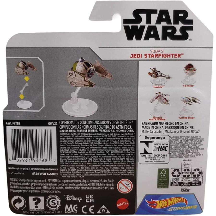 ホットウィール マテル ミニカー GWV32 Hot Wheels 2021 Star Wars Starships Yoda's Jedi Starfighter_1