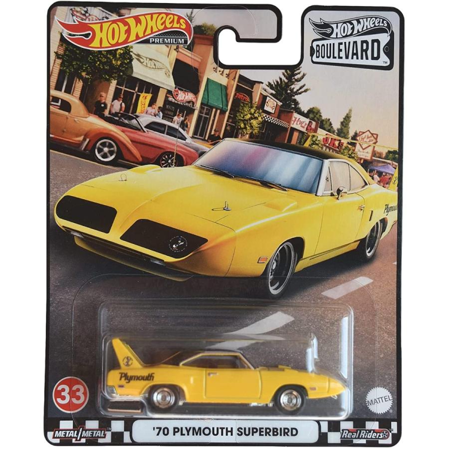 ホットウィール マテル ミニカー Hot Wheels '70 Plymouth Superbird， [Yellow] Boulevard #33