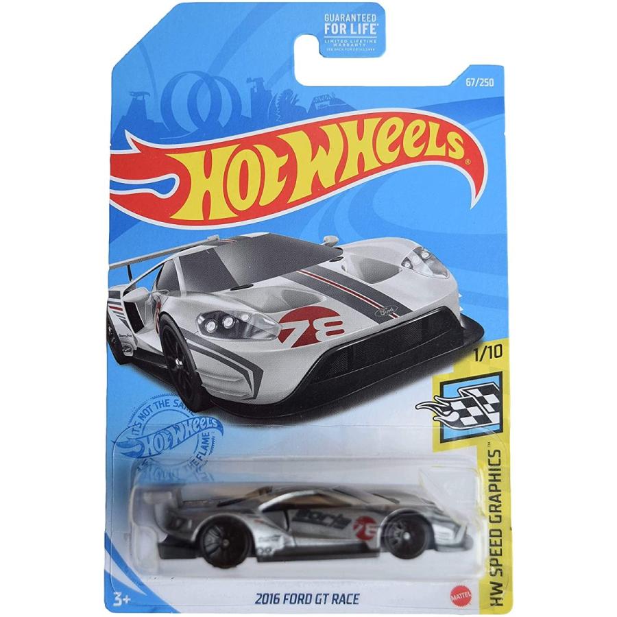 ホットウィール マテル ミニカー 4982 Hot Wheels 2016 Ford GT Race, [Silver] 67/250 Speed Graphics おもちゃ-ゲーム、おもちゃ
