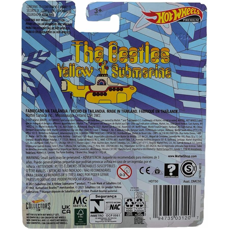 ホットウィール Hot Wheels プレミアム ザ・ビートルズ イエローサブマリン The Beatles DMC55 ビークル_1