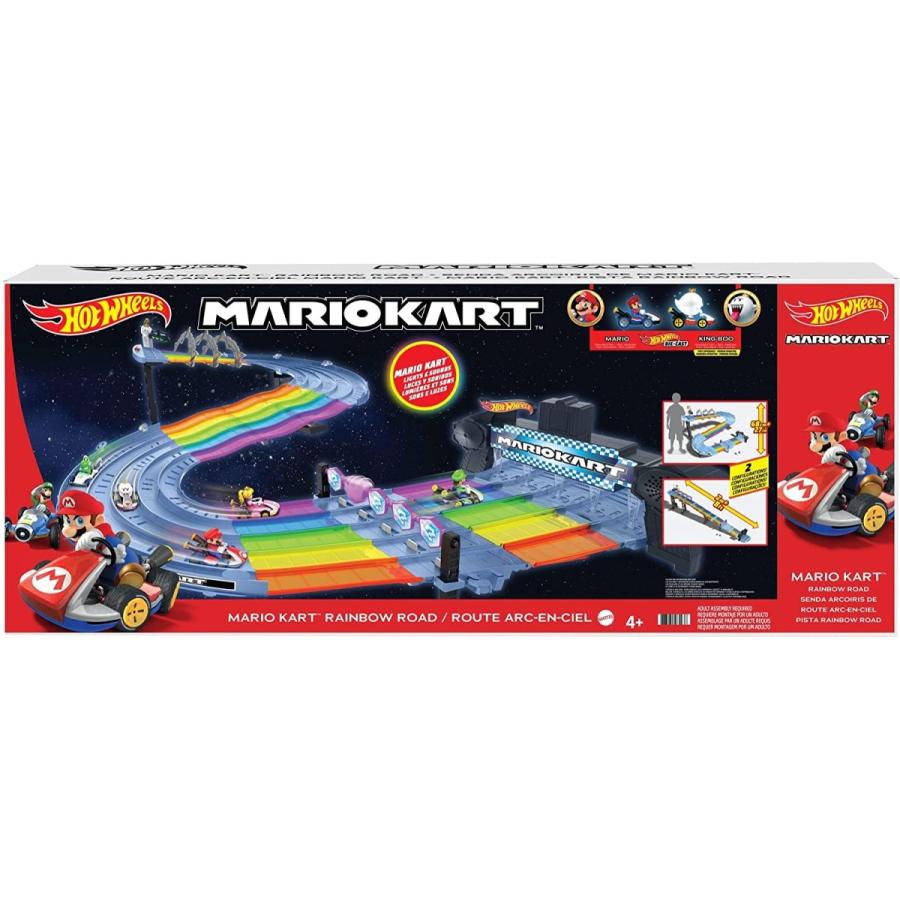 【美品⭐️】早い者勝ち❗️ホットウィール マリオカート レインボーロード 全部品あり！】ホットウィール マリオカート レインボーロード