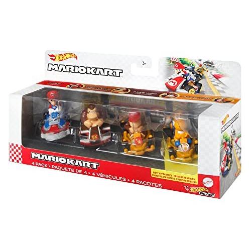 ホットウィール Hot Wheels マリオカート 4点パック オレンジヨッシー