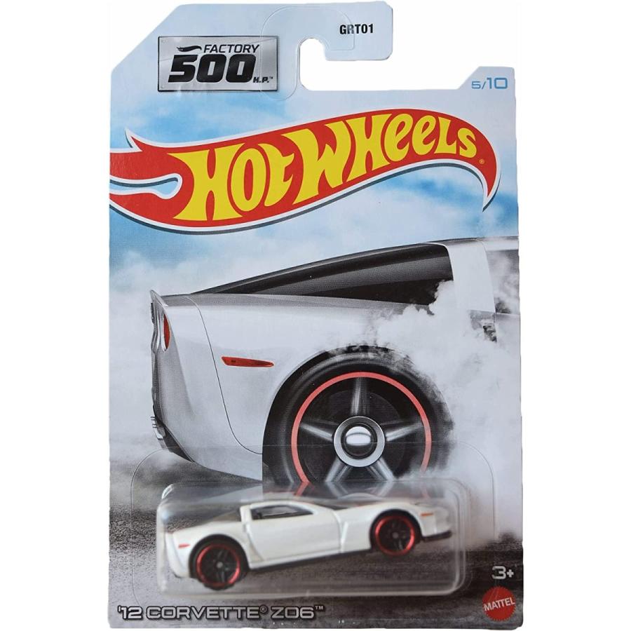 ホットウィール マテル ミニカー 887961911077 Hot Wheels '12 Corvette Z06， [white] Factory 500 5/1