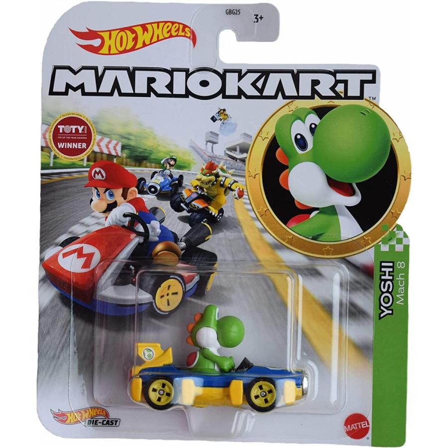 ホットウィール Hot Wheels マリオカート ヨッシー マッハ8 MARIO KART ビークル ミニカー