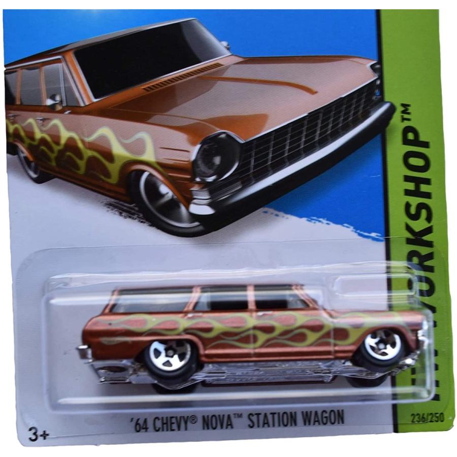 Chevy '64 Wheels Hot ミニカー マテル ホットウィール Nova Brown 236/250, Wagon Station  乗り物、ミニチュア 【新作入荷!!】 - themtransit.com