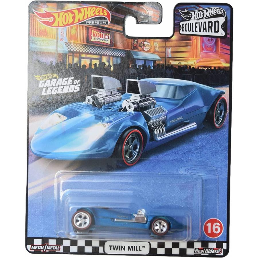 ホットウィール マテル ミニカー GJT88 Hot Wheels Twin Mill, [Blue