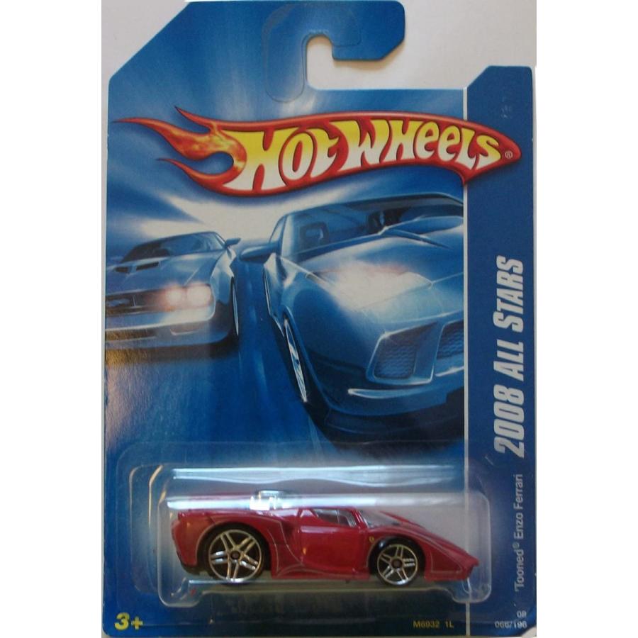 ホットウィール マテル ミニカー Hot Wheels 2008 All Stars 066 66 Red Tooned Enzo Ferrari 1:64 Sca
