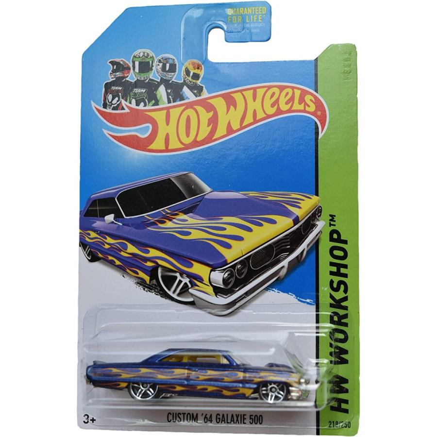 ホットウィール マテル ミニカー Hot Wheels Workshop Custom '64 Galaxie 500 218/250， Blue with Fla