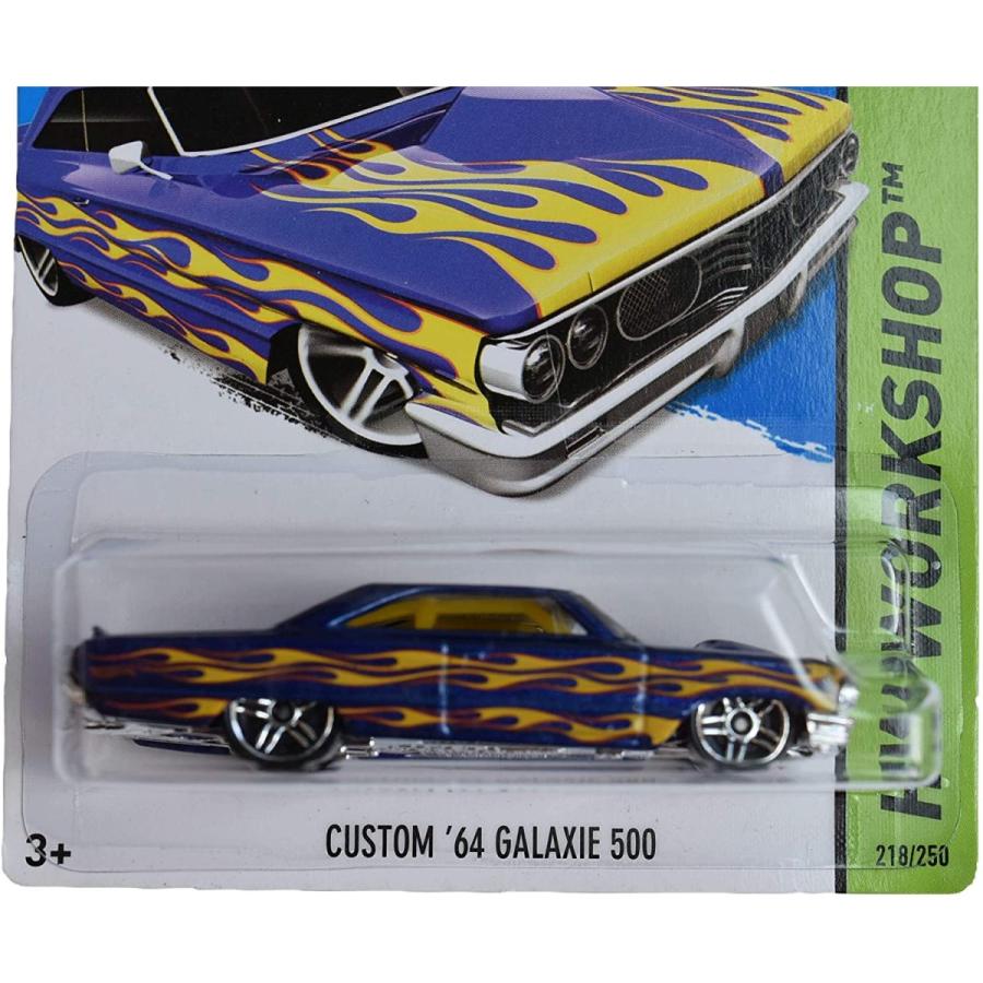 ホットウィール マテル ミニカー Hot Wheels Workshop Custom '64 Galaxie 500 218/250， Blue with Fla_1