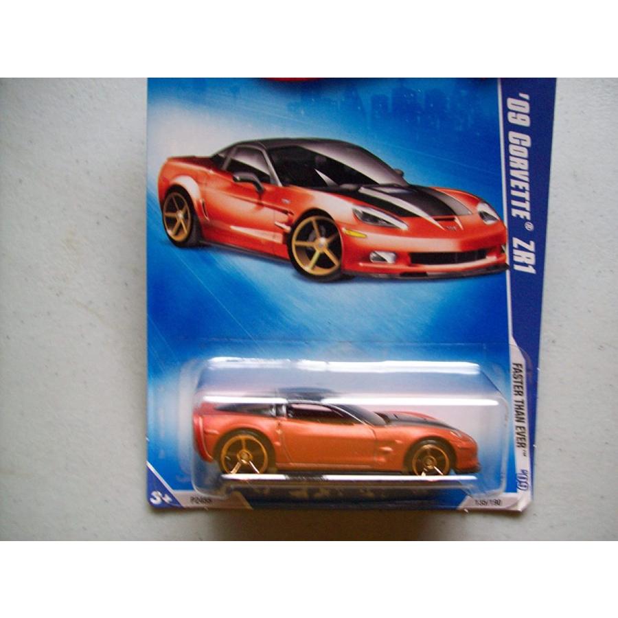 ホットウィール マテル ミニカー Hot Wheels 2009 Faster Then Ever Burnt Orange 09 Corvette ZR1 1:6