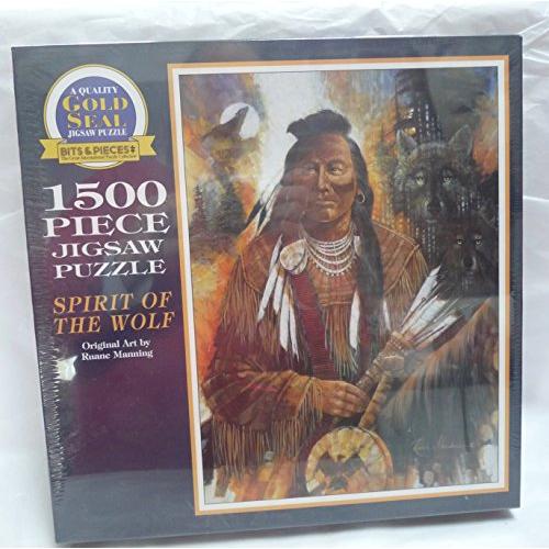 ジグソーパズル 海外製 アメリカ Bits and Pieces Spirit of The Wolf Ruane Manning 1500 Piece Jigsa