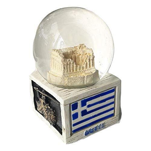 【2021?新作】 スノーグローブ 雪 置物 New Souvenir Snowdome Greek Greece Athens Snowglobe Parthenon Acropolis 95mm その他インテリア雑貨、小物