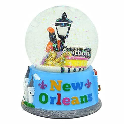 スノーグローブ 雪 置物 pcf Souvenirs New Orleans Louisiana Mardis Gras Snow Globe - 65mm｜maniacs-shop