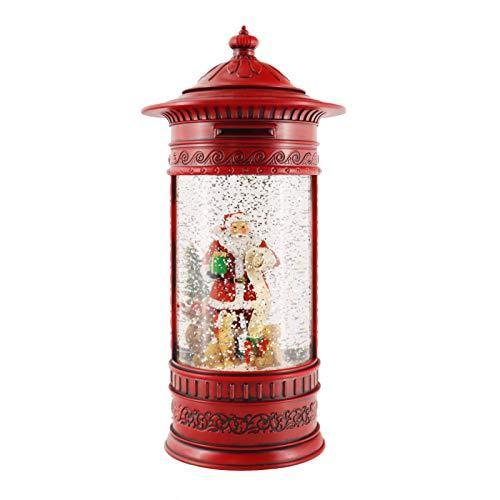 スノーグローブ 雪 置物 20259 Victory Creative Christmas Holiday Illumination Santa in Post Box 10.5
