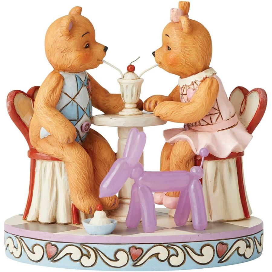 エネスコ Enesco 置物 インテリア 6005126 Enesco Jim Shore Button and Squeaky Sharing a Sundae with P