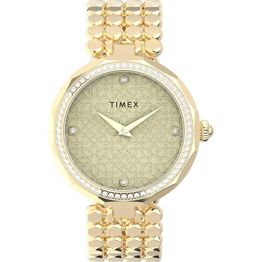 腕時計 タイメックス レディース TW2V02500VQ Timex Women's Asheville 34mm Watch ? Gold-Tone Case
