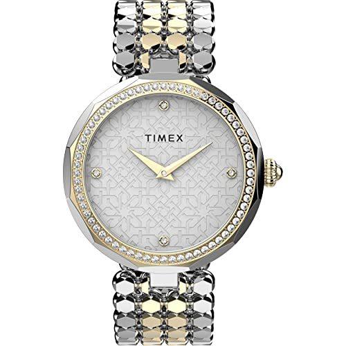 腕時計 タイメックス レディース TW2V02700VQ Timex Women's Asheville 34mm Watch ? Silver-Tone Ca