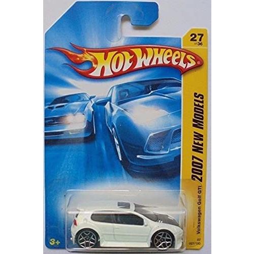 ホットウィール マテル ミニカー 27 Hot Wheels Vw Golf GTI White 5y