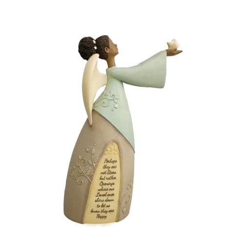 エネスコ Enesco 置物 インテリア 6010542 Enesco Foundations Bereavement Angel Stars Shine Down Figur