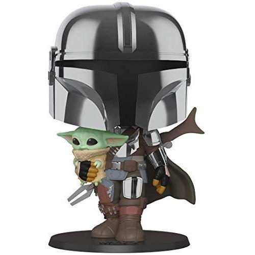 ファンコ FUNKO フィギュア 49931 Funko Pop! Star Wars: The Mandalorian - 10 Inch Chrome Mandalorian wi