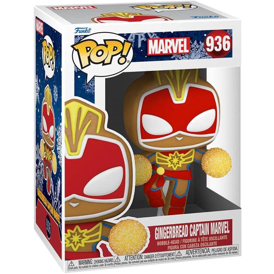 ファンコ FUNKO フィギュア 50661 Funko Pop! Marvel: Gingerbread Captain Marvelの画像
